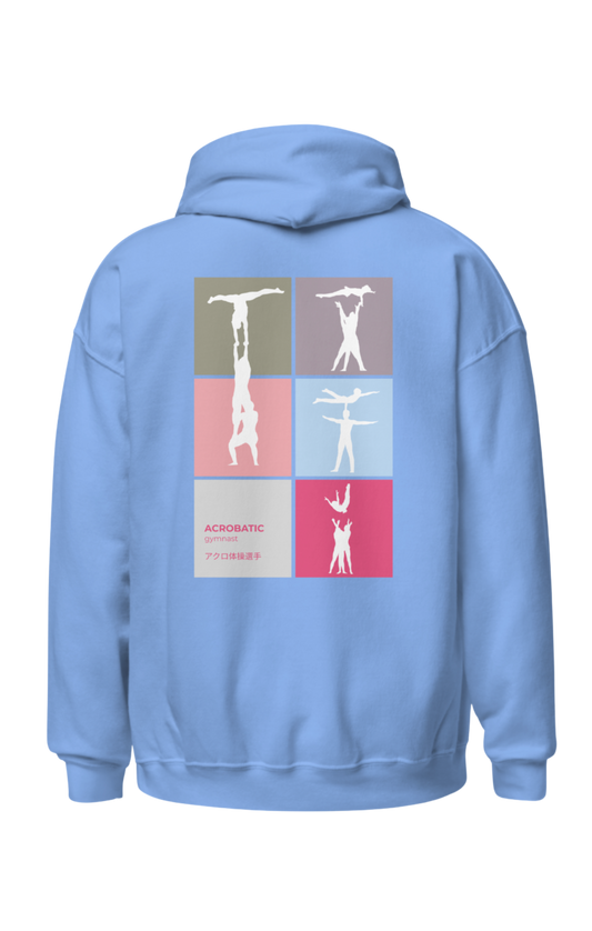 “Acrobatic Grid – Pastel Edition” Hoodie