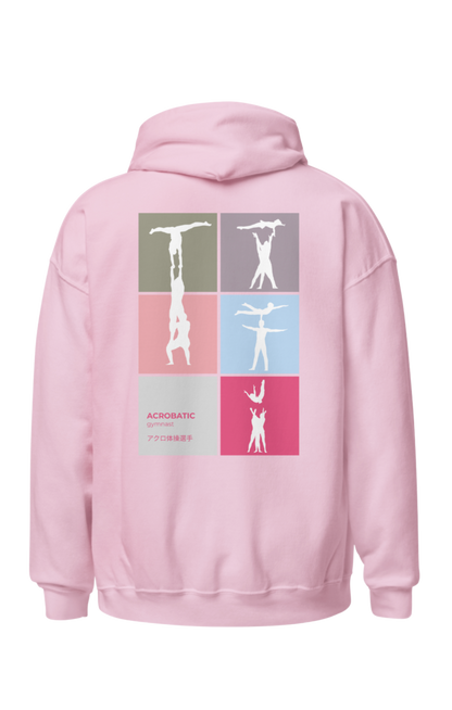“Acrobatic Grid – Pastel Edition” Hoodie